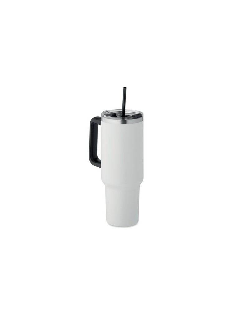 Gobelet isotherme personnalisé double paroi 1200ml SUMA Couleurs : blanc Matières : acier inoxydable recyclé