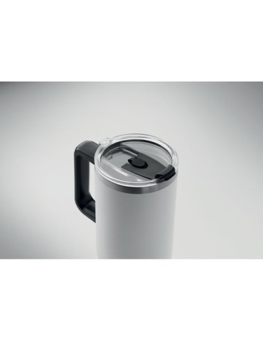Gobelet isotherme personnalisé double paroi 1200ml SUMA Couleurs : blanc Matières : acier inoxydable recyclé marquage laser ultr