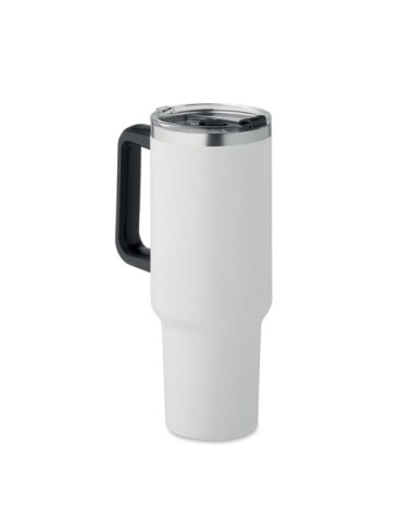 Gobelet isotherme personnalisé double paroi 1200ml SUMA Couleurs : blanc Matières : acier inoxydable recyclé cadeau collaborateu