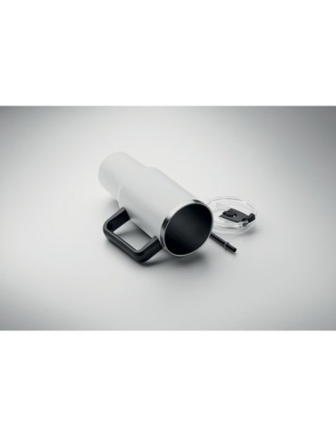Gobelet isotherme personnalisé double paroi 1200ml SUMA Couleurs : blanc Matières : acier inoxydable recyclé goodies publicitair
