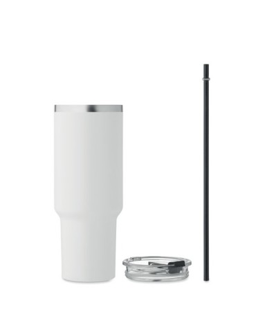 Gobelet isotherme personnalisé double paroi 1200ml SUMA Couleurs : blanc Matières : acier inoxydable recyclé objet promotionnel 