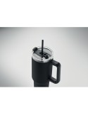 Gobelet isotherme personnalisé double paroi 1200ml SUMA Couleurs : noir Matières : acier inoxydable recyclé objet promotionnel é