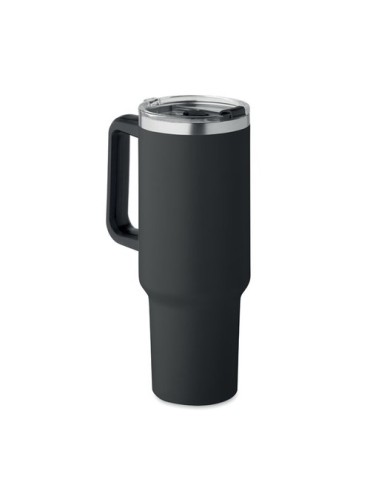 Gobelet isotherme personnalisé double paroi 1200ml SUMA Couleurs : noir Matières : acier inoxydable recyclé accessoire événement
