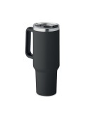 Gobelet isotherme personnalisé double paroi 1200ml SUMA Couleurs : noir Matières : acier inoxydable recyclé accessoire événement