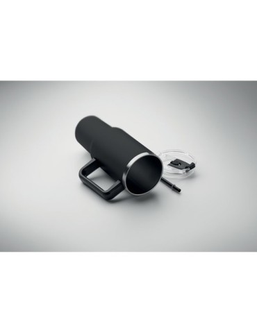 Gobelet isotherme personnalisé double paroi 1200ml SUMA Couleurs : noir Matières : acier inoxydable recyclé marquage couleur écl