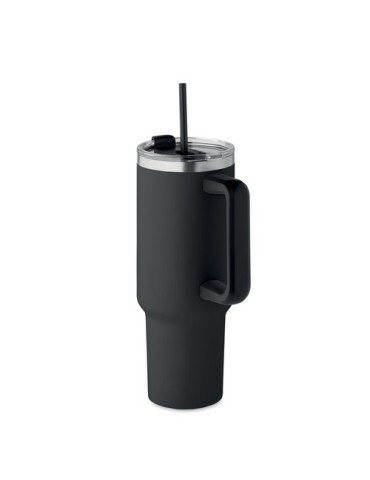 Gobelet isotherme personnalisé double paroi 1200ml SUMA Couleurs : noir Matières : acier inoxydable recyclé personnalisation sur