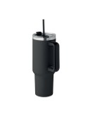 Gobelet isotherme personnalisé double paroi 1200ml SUMA Couleurs : noir Matières : acier inoxydable recyclé personnalisation sur