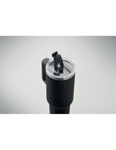 Gobelet isotherme personnalisé double paroi 1200ml SUMA Couleurs : noir Matières : acier inoxydable recyclé personnalisable avec