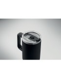 Gobelet isotherme personnalisé double paroi 1200ml SUMA Couleurs : noir Matières : acier inoxydable recyclé impression haute déf