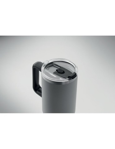 Gobelet isotherme personnalisé double paroi 1200ml SUMA Couleurs : gris Matières : acier inoxydable recyclé impression haute déf