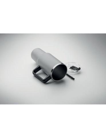 Gobelet isotherme personnalisé double paroi 1200ml SUMA Couleurs : gris Matières : acier inoxydable recyclé goodies publicitaire