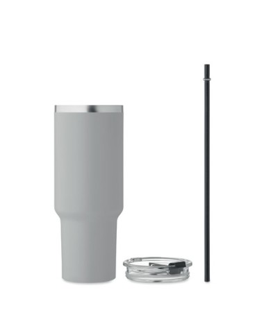 Gobelet isotherme personnalisé double paroi 1200ml SUMA Couleurs : gris Matières : acier inoxydable recyclé marquage laser ultra