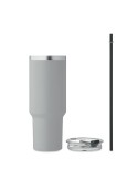 Gobelet isotherme personnalisé double paroi 1200ml SUMA Couleurs : gris Matières : acier inoxydable recyclé marquage laser ultra