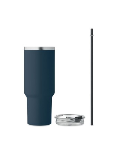 Gobelet isotherme personnalisé double paroi 1200ml SUMA Couleurs : bleu marine Matières : acier inoxydable recyclé cadeau entrep
