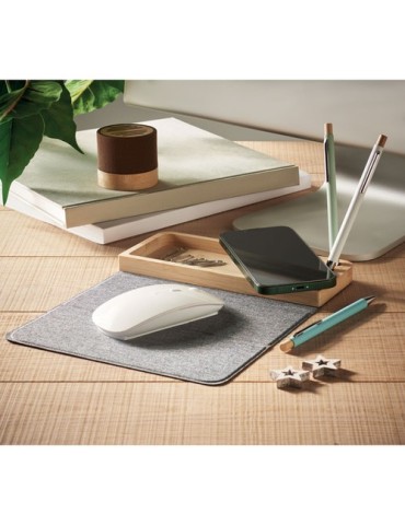 Chargeur sans fil bambou 15W PANDU - Écolo et Pratique 2