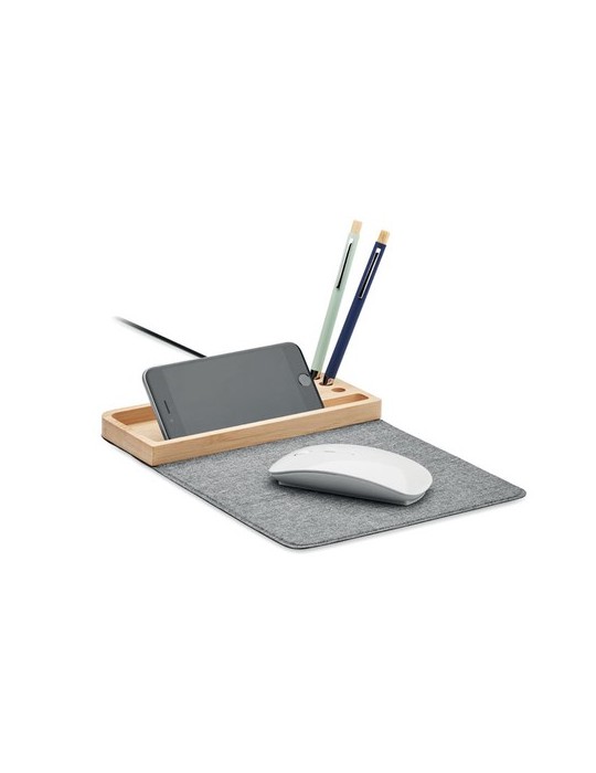 Chargeur sans fil bambou 15W PANDU - Écolo et Pratique