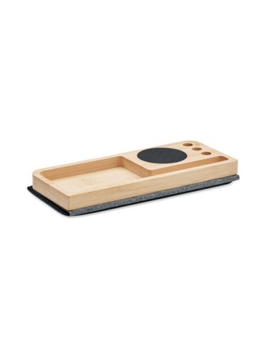 Chargeur sans fil  en bambou 15W - PANDU Matières : bambou Couleurs : bois marquage laser ultra précis