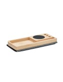 Chargeur sans fil  en bambou 15W - PANDU Matières : bambou Couleurs : bois marquage laser ultra précis