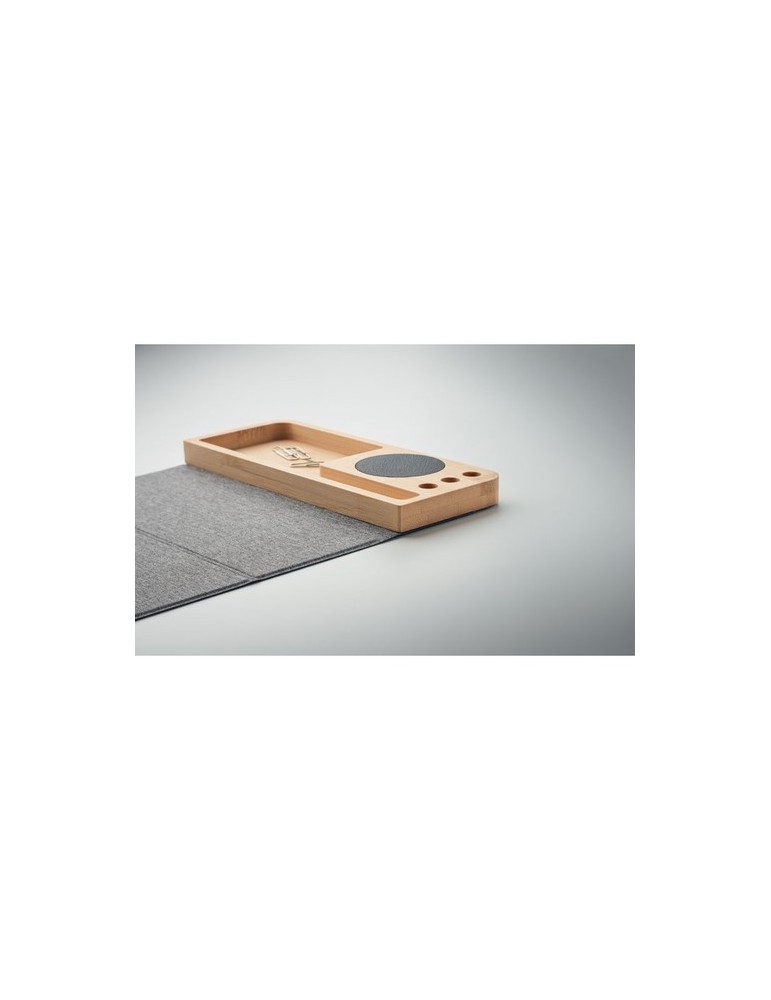 Chargeur sans fil bambou 15W PANDU - Écolo et Pratique