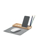 Chargeur sans fil  en bambou 15W - PANDU Matières : bambou Couleurs : bois cadeau client original