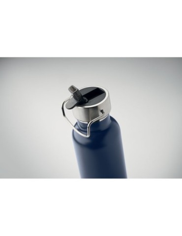 Bouteille isotherme  personnalisée 660 ml - RIFLOW Couleurs : bleu marine Matières : acier inoxydable recyclé marquage couleur é