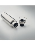 Bouteille isotherme  personnalisée 660 ml - RIFLOW Couleurs : argenté mat Matières : acier inoxydable recyclé objet promotionnel