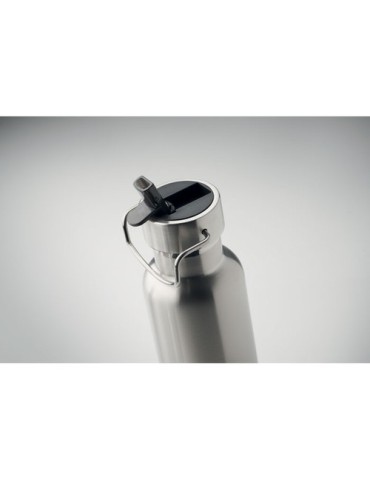 Bouteille isotherme  personnalisée 660 ml - RIFLOW Couleurs : argenté mat Matières : acier inoxydable recyclé personnalisable av