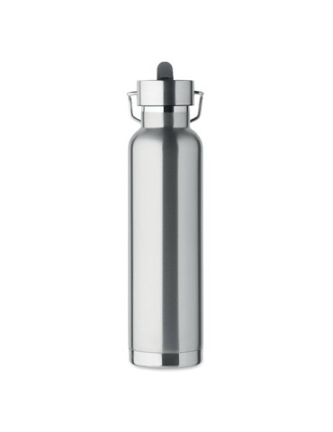 Bouteille isotherme  personnalisée 660 ml - RIFLOW Couleurs : argenté mat Matières : acier inoxydable recyclé impression haute d