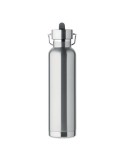 Bouteille isotherme  personnalisée 660 ml - RIFLOW Couleurs : argenté mat Matières : acier inoxydable recyclé impression haute d