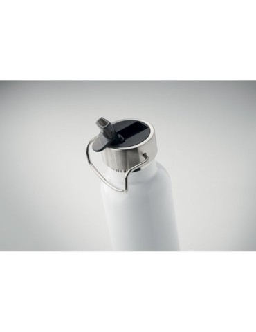 Bouteille isotherme  personnalisée 660 ml - RIFLOW Couleurs : blanc Matières : acier inoxydable recyclé objet publicitaire robus