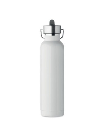 Bouteille isotherme  personnalisée 660 ml - RIFLOW Couleurs : blanc Matières : acier inoxydable recyclé goodies publicitaire dur