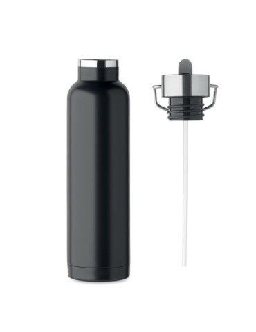 Bouteille isotherme  personnalisée 660 ml - RIFLOW Couleurs : noir Matières : acier inoxydable recyclé cadeau client original