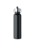 Bouteille isotherme  personnalisée 660 ml - RIFLOW Couleurs : noir Matières : acier inoxydable recyclé cadeau affaires élégant