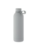 Bouteille isotherme double paroi 500 ml personnalisée - EMERALD Couleurs : gris Matières : acier inoxydable recyclé marquage las