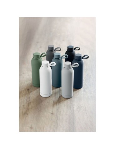Bouteille isotherme double paroi 500 ml personnalisée - EMERALD Couleurs : gris Matières : acier inoxydable recyclé impression l