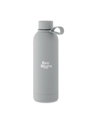 Bouteille isotherme double paroi 500 ml personnalisée - EMERALD Couleurs : gris Matières : acier inoxydable recyclé objet public