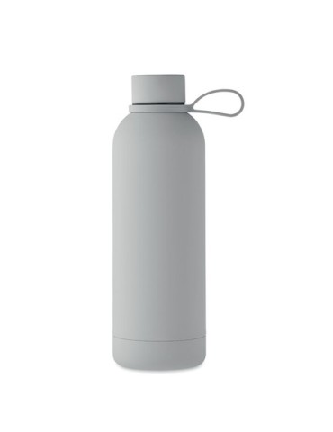 Bouteille isotherme double paroi 500 ml personnalisée - EMERALD Couleurs : gris Matières : acier inoxydable recyclé goodies entr