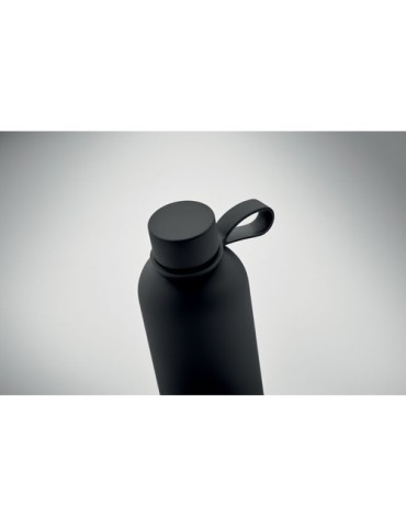Bouteille isotherme double paroi 500 ml personnalisée - EMERALD Couleurs : noir Matières : acier inoxydable recyclé accessoire é