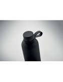 Bouteille isotherme double paroi 500 ml personnalisée - EMERALD Couleurs : noir Matières : acier inoxydable recyclé accessoire é