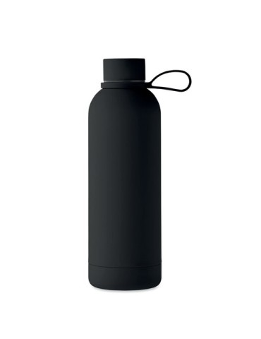 Bouteille isotherme double paroi 500 ml personnalisée - EMERALD Couleurs : noir Matières : acier inoxydable recyclé objet promot