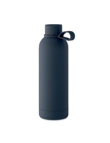 Bouteille isotherme double paroi 500 ml personnalisée - EMERALD Couleurs : bleu marine Matières : acier inoxydable recyclé perso