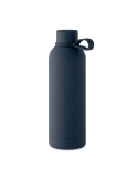 Bouteille isotherme double paroi 500 ml personnalisée - EMERALD Couleurs : bleu marine Matières : acier inoxydable recyclé perso