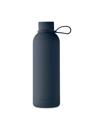 Bouteille isotherme double paroi 500 ml personnalisée - EMERALD Couleurs : bleu marine Matières : acier inoxydable recyclé livra