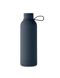 Bouteille isotherme double paroi 500 ml personnalisée - EMERALD Couleurs : bleu marine Matières : acier inoxydable recyclé livra