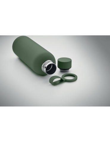 Bouteille isotherme double paroi 500 ml personnalisée - EMERALD Couleurs : vert foncé Matières : acier inoxydable recyclé impres