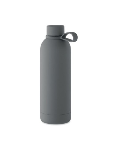 Bouteille isotherme double paroi 500 ml personnalisée - EMERALD Couleurs : pierre Matières : acier inoxydable recyclé livraison 