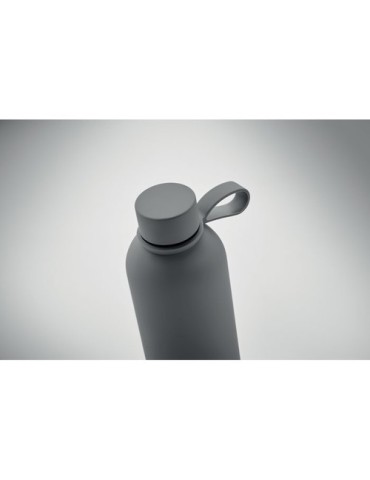 Bouteille isotherme double paroi 500 ml personnalisée - EMERALD Couleurs : pierre Matières : acier inoxydable recyclé personnali