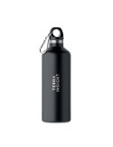 Bouteille isotherme  double paroi 500 ml - CARABI Couleurs : noir Matières : acier inoxydable recyclé impression haute définitio