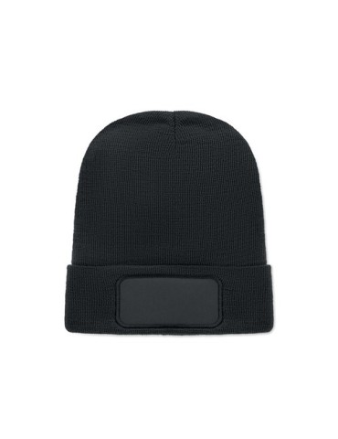 Bonnet unisexe  en RPET polyester personnalisé - CAPNIT Matières : PET recyclé Couleurs : noir