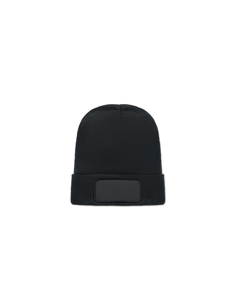 Bonnet unisexe  en RPET polyester personnalisé - CAPNIT Matières : PET recyclé Couleurs : noir